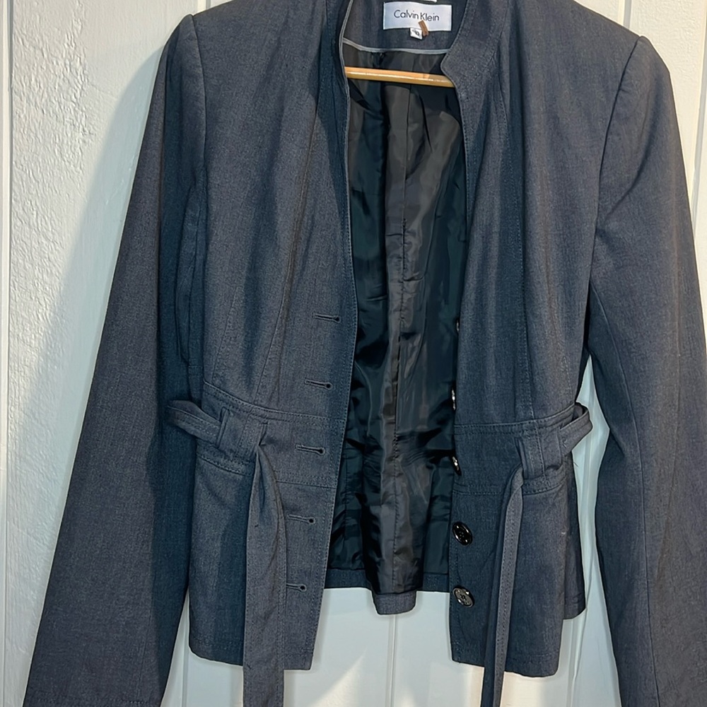 Elegant navy blue Calvin Klein blazer - excellent condition - Picture 1 of 8